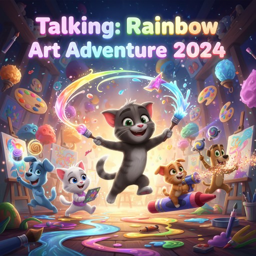 Talking Tom: Rainbow Art Adventure 2024