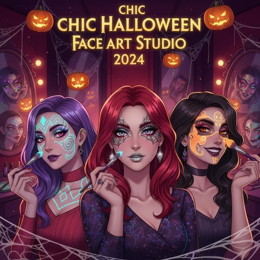 Chic Halloween Face Art Studio 2024