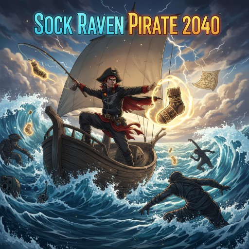 Sock Raven Pirate 2040